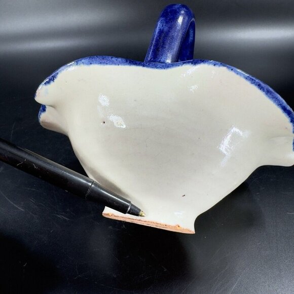 Vintage Talavera Mexico Pottery Hand Made Basket Bowl Hand Painted Signed Bottom - Picture 5 of 16